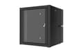 Miniatyrbild 4 av 5: Lanview by Logon - Rack skåp - 60 x 60, double, pro - väggmontering - svart, RAL 9005 - 12U - 19"