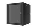 Miniatyrbild 1 av 5: Lanview by Logon - Rack skåp - 60 x 60, double, pro - väggmontering - svart, RAL 9005 - 12U - 19"