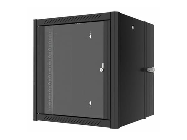 Lanview by Logon - Rack skåp - 60 x 60, double, pro - väggmontering - svart, RAL 9005 - 12U - 19"