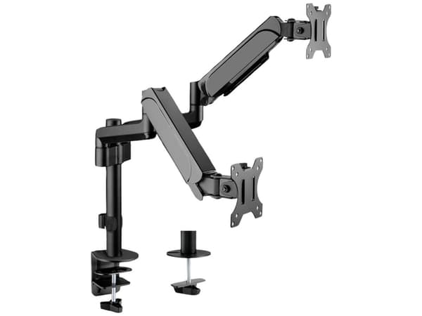 Value 17.99.1182, Klemmer, 18 kg, 43,2 cm (17"), 2,06 m (81"), 100 x 100 mm, Sort Sort