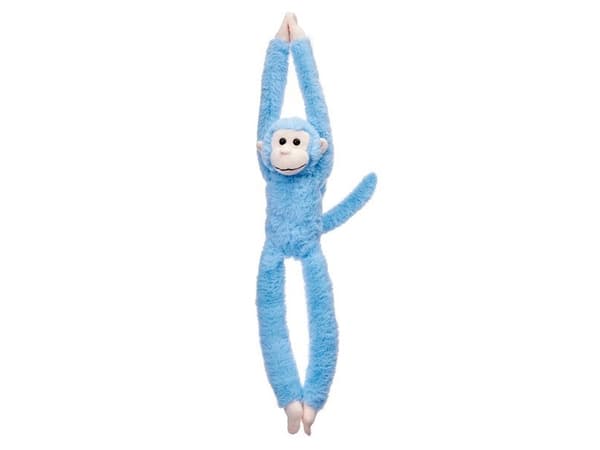Hanging Monkey mascot blue