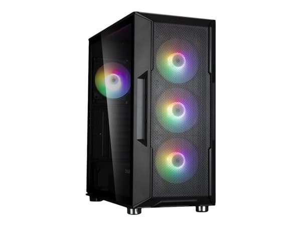 Zalman i3 NEO - Mid tower - ATX - genomskinlig sidopanel (härdat glas) - ingen strömförsörjning - vit - USB/ljud Vit