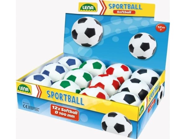Soft ball 10 cm mix color Display 12 pieces