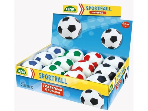Soft ball 10 cm mix color Display 12 pieces