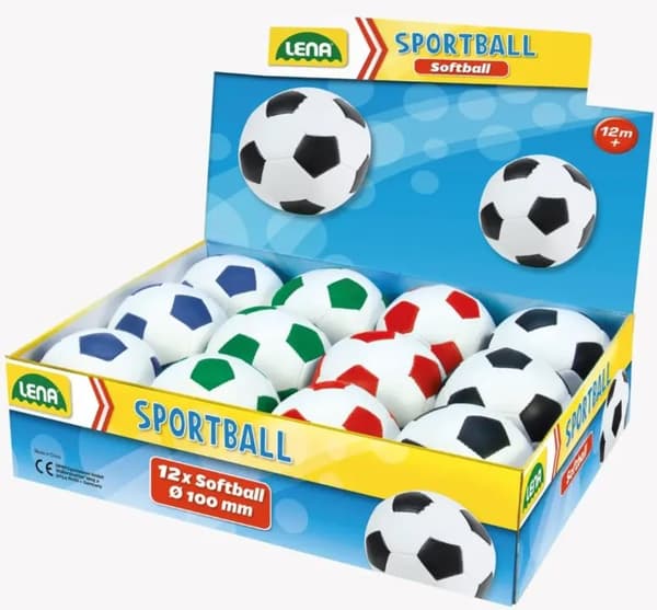 Soft ball 10 cm mix color Display 12 pieces