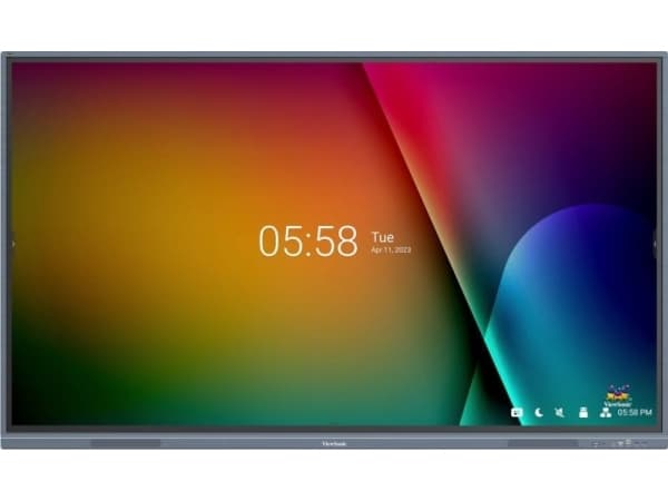 Viewsonic IFP8633-G, Interactive flat panel, 2.18 m (86"), LED, 3840 x 2160 pixels, Wi-Fi musta
