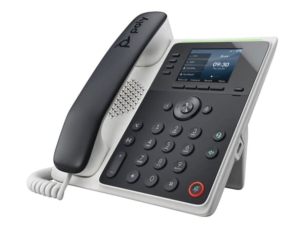Poly Edge E220 - VoIP-telefon med nummerpresentation/samtal väntar - 3-riktad samtalsförmåg - SIP, SDP - flerlinjesfunktion - 16 rader - midnattsblå,