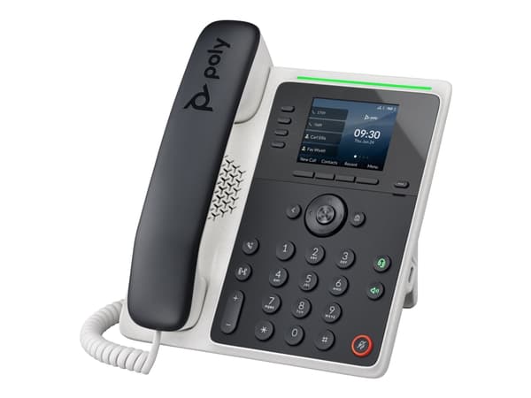 Poly Edge E220 - VoIP-telefon med nummerpresentation/samtal väntar - 3-riktad samtalsförmåg - SIP, SDP - flerlinjesfunktion - 16 rader - midnattsblå,