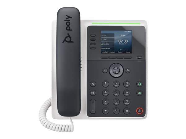 Poly Edge E220 - VoIP-telefon med nummerpresentation/samtal väntar - 3-riktad samtalsförmåg - SIP, SDP - flerlinjesfunktion - 16 rader - midnattsblå,