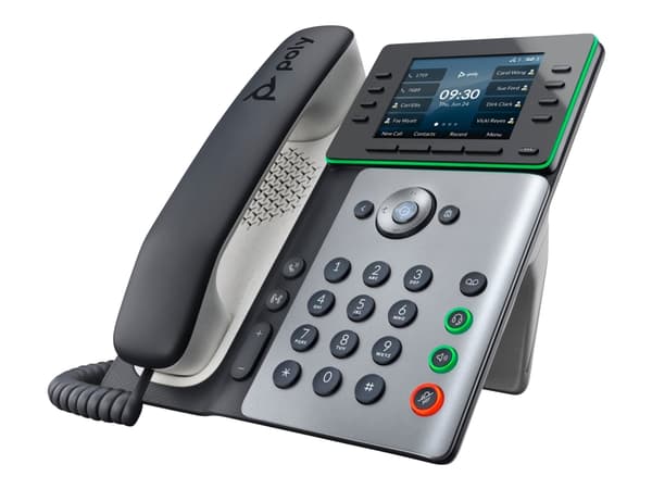 Poly Edge E350 - VoIP-puhelin, jossa on soittajan tunnistus/puhelun odotus - 3-suuntainen soittomahdollisuus - SIP, SDP