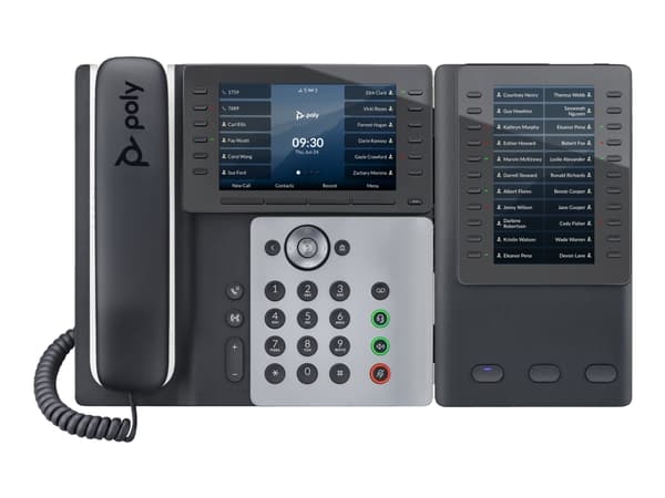 Poly Edge E Expansion Module - Tastutvidelsesmodul for VoIP-telefon - 22 multifunksjonelle linjetaster - for Poly Edge E400, E500