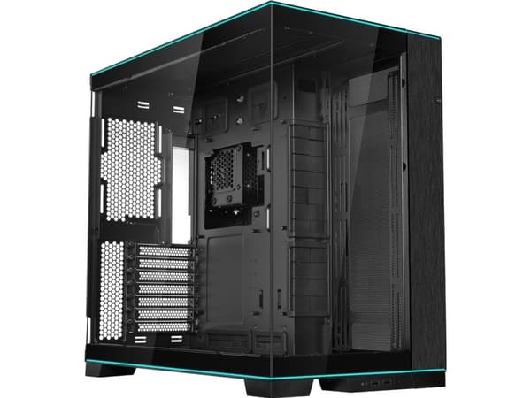 Lian Li O11 Dynamic Evo RGB - Tower - utökad ATX - genomskinlig sidopanel (härdat glas) - ingen strömförsörjning (ATX) - svart - USB/ljud