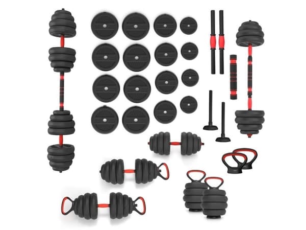 6IN1-PAINOSARJA HMS SGN140 (KÄSIPAINO, KÄSIPAINO JA KAHVAKUULA) 40 KG