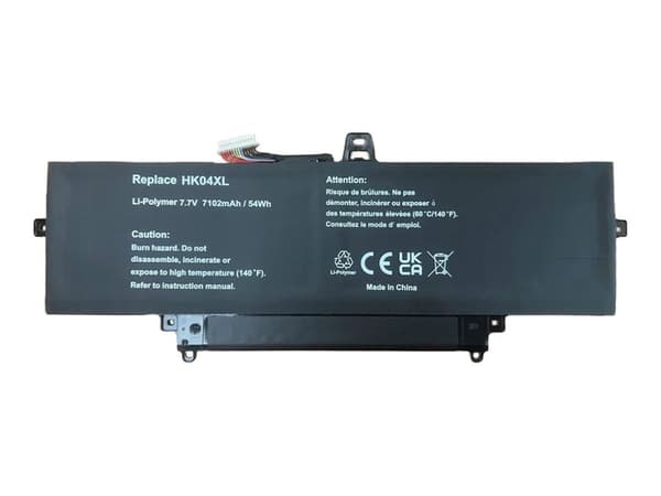 CoreParts - Batteri til bærbar PC (tilsvarer: HP HK04XL) - 7.7 V - litiumion - 7102 mAh - 54 Wh - svart