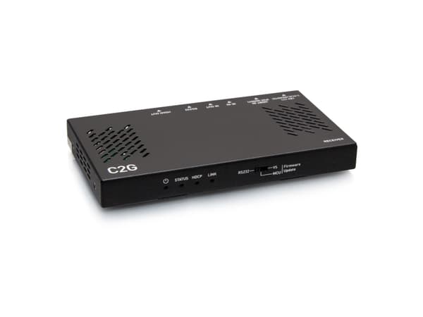 C2G HDMI Ultra-Slim HDBaseT + RS232 And IR Over Cat Extender Box Receiver - 4K 60Hz - Video/lyd/seriell-forlenger - mottaker - HDMI, HDBaseT 2.0 - ov