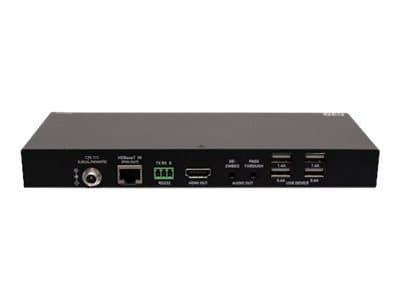 C2G HDMI HDBaseT + 3.5mm, USB-B to A, and RS232 over Cat Extender Box Transmitter to Box Receiver - 4K 60Hz - Video/lyd/USB/seriellutvider - sender -
