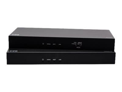 C2G HDMI HDBaseT + 3.5mm, USB-B to A, and RS232 over Cat Extender Box Transmitter to Box Receiver - 4K 60Hz - Video/lyd/USB/seriellutvider - sender -