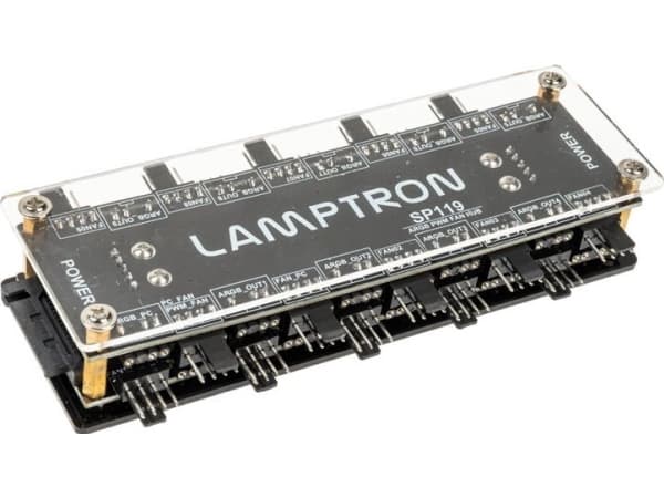 Lamptron SP119 20x ARGB och PWM-hubb