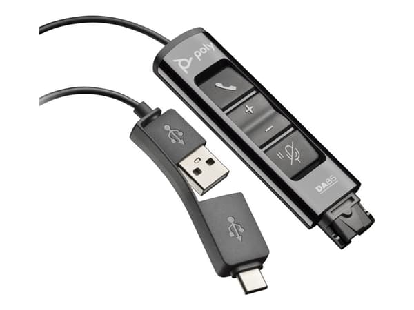 Poly DA75 - Ljudkort - USB-C / USB-A - för Victus by HP Laptop 16; Laptop 14, 15, 17; Pavilion Plus Laptop 14, 16