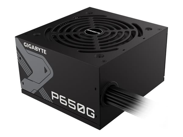 Gigabyte GP-P650G - Strømforsyning (intern) - ATX12V - 80 PLUS Gold - AC 100-240 V - 650 watt - aktiv PFC