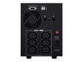 Pikkukuva 3 / 5: CyberPower VALUE2200EILCD, 2,2 kVA, 1320 W, Sini, 47/63 Hz, 7%, Faksi, Modeemi, Verkko, Puhelin