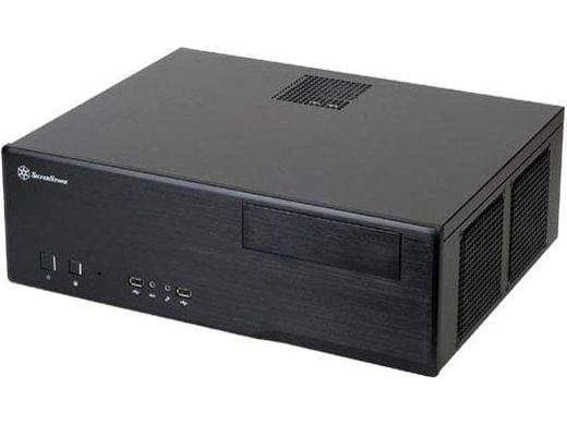 Silverstone Grandia GD05, HTPC, PC, Sort, DTX, micro ATX, Mini-ITX, Aluminium, Plast, SECC, Hjemme/kontor