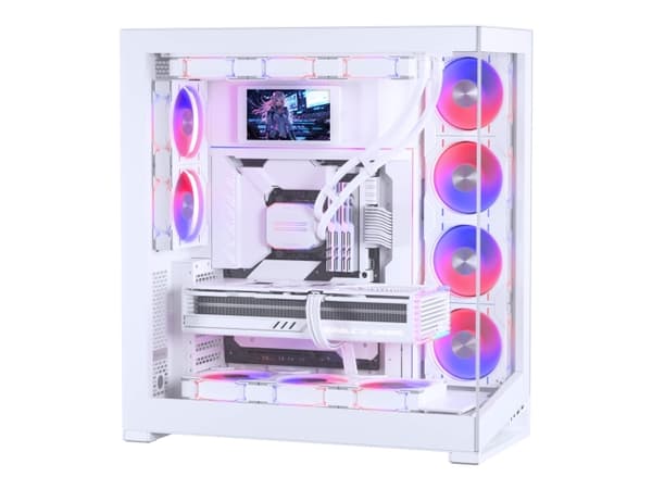 Phanteks PH-HRLCD - LCD-skjerm - 5.5" - monterbar / stasjonær - 2160 x 1440 QHD @ 60 Hz - IPS - 450 cd/m² - HDMI - hvit