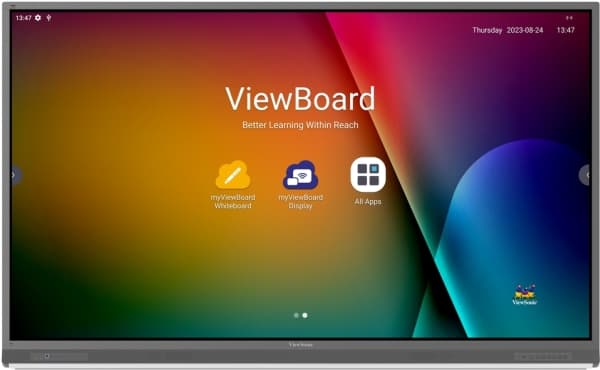 Viewsonic IFP8652-2F, 2.18 m (86"), 1209.6 x 680.4 mm, 350 cd/m², 1.07 billion colours, 3840 x 2160 pixels, 4K Ultra HD