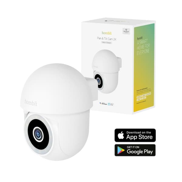 Hombli - Smart Pan  Tilt Cam (indoor/outdoor), White