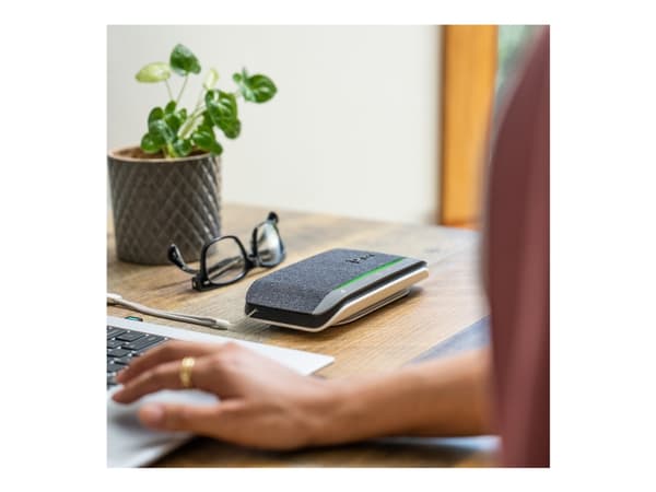 Poly Sync 20 - Smart högtalartelefon - Bluetooth - kabelansluten, trådlös - USB-C - svart - Zoomcertifierad
