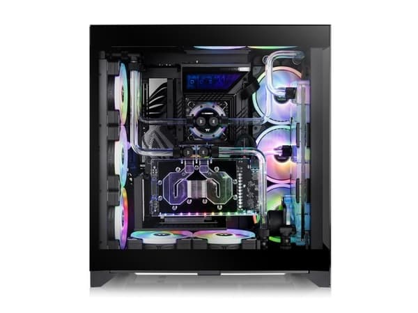 Thermaltake CTE E600 MX - Mid tower - utvidet ATX (E-ATX) - sidepanel med vindu (herdet glass) - ingen strømforsyning (PS/2) - svart - USB/lyd