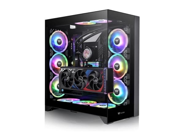 Thermaltake CTE E600 MX - Mid tower - utvidet ATX (E-ATX) - sidepanel med vindu (herdet glass) - ingen strømforsyning (PS/2) - svart - USB/lyd