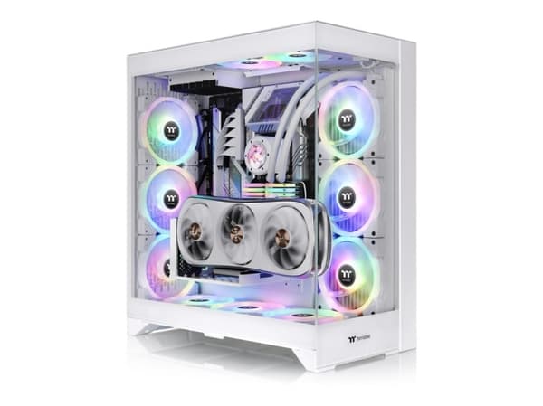 Thermaltake CTE E600 MX Snow - Mid tower - utvidet ATX (E-ATX) - sidepanel med vindu (herdet glass) - ingen strømforsyning (PS/2) - snø - USB/lyd