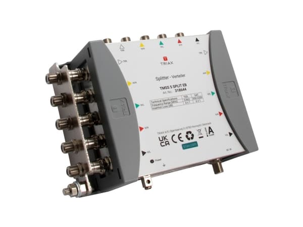 Triax 318644, 5 innganger, 10 utganger, 950 - 2200 MHz, 5 - 862 MHz, 10 mA, -20 - 55 °C