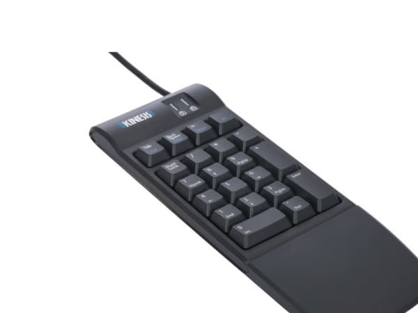 Kinesis-numeronäppäimistö, kevyet näppäimet, mukana kämmentuki