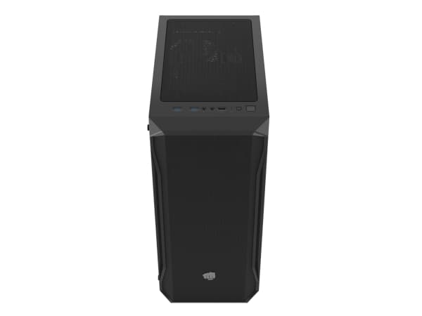 FURY Shobo SH4F, Midi Tower, PC, Svart, ATX, micro ATX, Mini-ITX, ABS, Nät, Stål, Härdat glas, 16,1 cm