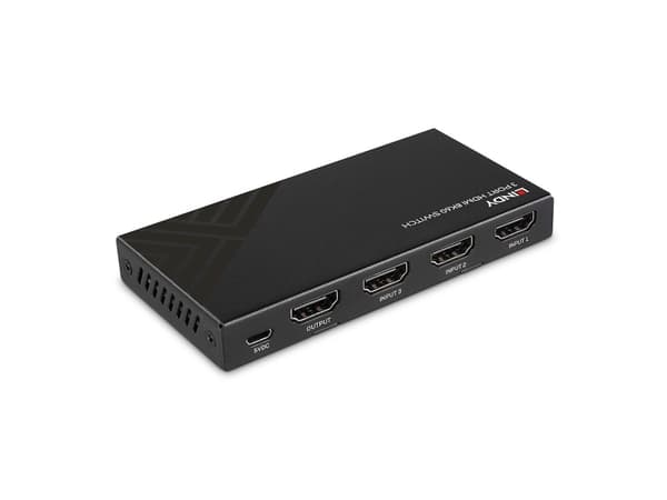 Lindy 38369, HDMI, Micro-USB, Sort, 4320p, 48 Gbit/sek., 7680 x 4320 piksler