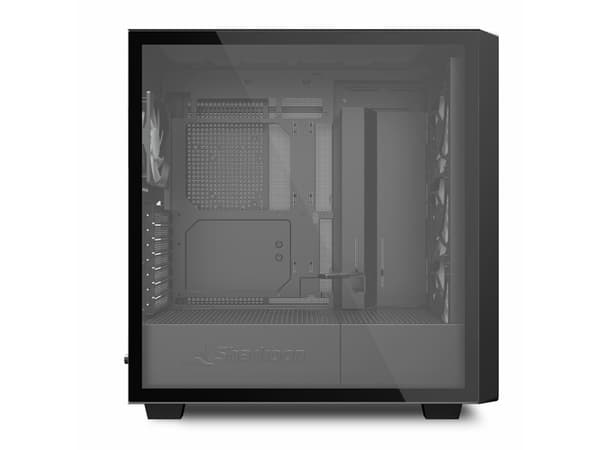 Sharkoon Rebel C70G - - genomskinlig sidopanel - ingen strömförsörjning - USB/ljud