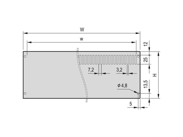 Schroff 24576150 Takalevy 1 kpl