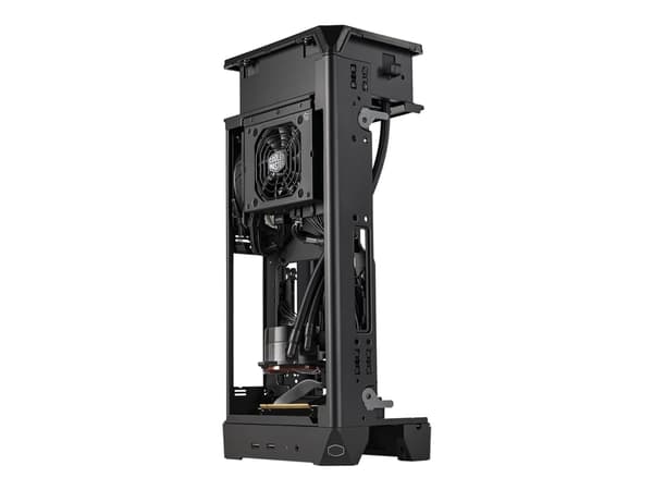 Cooler Master NCORE 100 MAX - USFF - ITX 850 Watt (ATX12V 3.0/ EPS12V/ SFX12V 3.42) - mörkgrå - USB/ljud