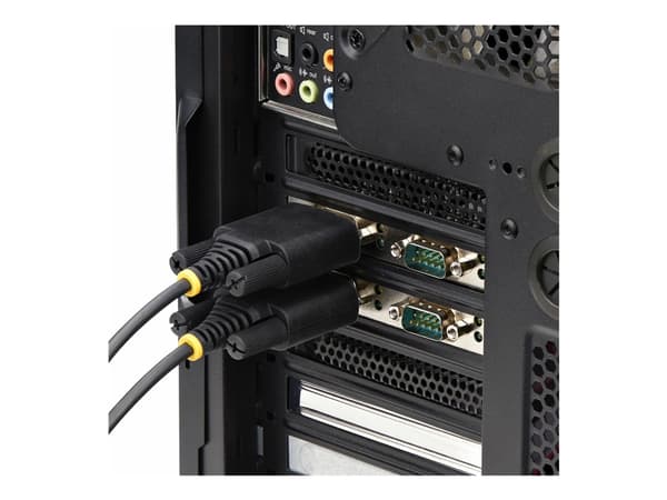StarTech.com 4-Port Serial PCIe Card, Quad-Port PCI Express to RS232/RS422/RS485 (DB9) Serial Card, Low-Profile Bracket Incl., 16C1050 UART, TAA-Comp
