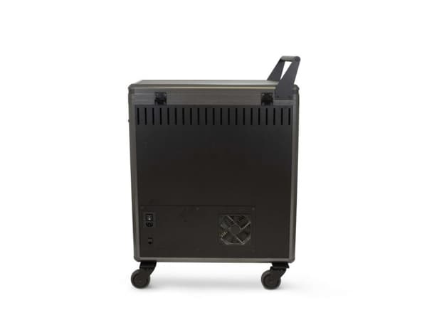 DICOTA - Vogn (kun lading) - robust - for 14 tablets / notebooks - låsbar - aluminium (etui), conpearl - sølv - utgang: AC 230 V