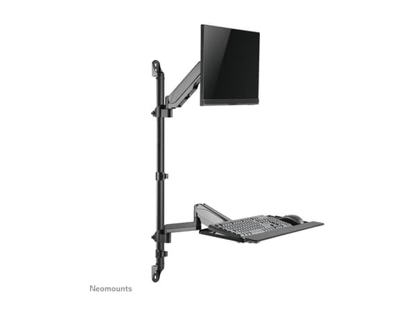 Neomounts WL90-325BL1 - Monteringssett (helbevegelsesarm) - sitt-stå arbeidsstasjon - for LCD-skjerm / PC-utstyr - stål - svart - skjermstørrelse: 17