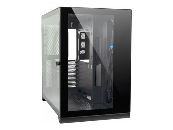 Inter-Tech C-703 Vision - Tower - ATX - genomskinlig sidopanel (härdat glas) - ingen strömförsörjning (ATX) - USB/ljud