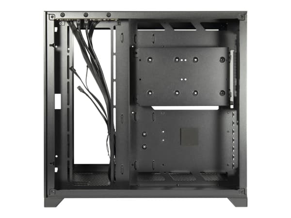 Inter-Tech C-703 Vision - Tower - ATX - genomskinlig sidopanel (härdat glas) - ingen strömförsörjning (ATX) - USB/ljud