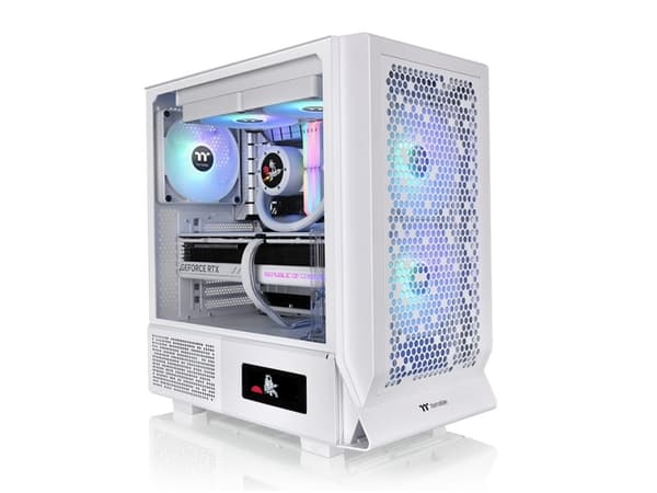 Thermaltake Ceres 330 TG, Midi Tower, PC, Vit, ATX, EATX, micro ATX, Mini-ITX, SPCC, Härdat glas, 18,5 cm
