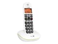 Pikkukuva 1 / 4: Doro PhoneEasy 100w, DECT-puhelin, Kaiutinpuhelin, 20 entries, Soittajan tunnistus, Valkoinen