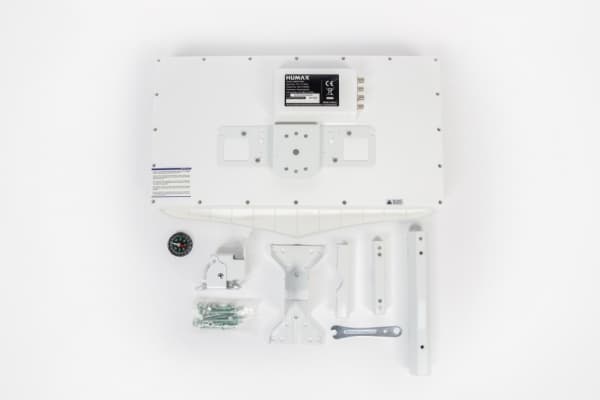 Humax H40D4, 10,7 - 12,75 GHz, 33 dBi, Hvit, 527 mm, 330 mm, 69 mm
