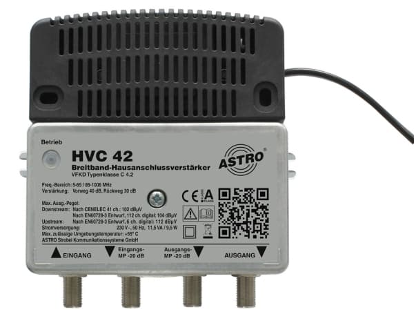 Astro HVC 42, F, vaihtovirta, 9,5 W, 230 V, 50 Hz, -15 - 55 °C