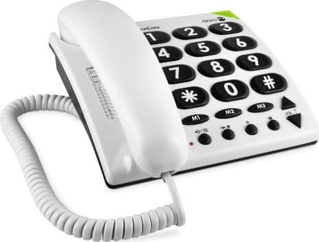 DORO PhoneEasy 311c - Telefon med ledning - hvit